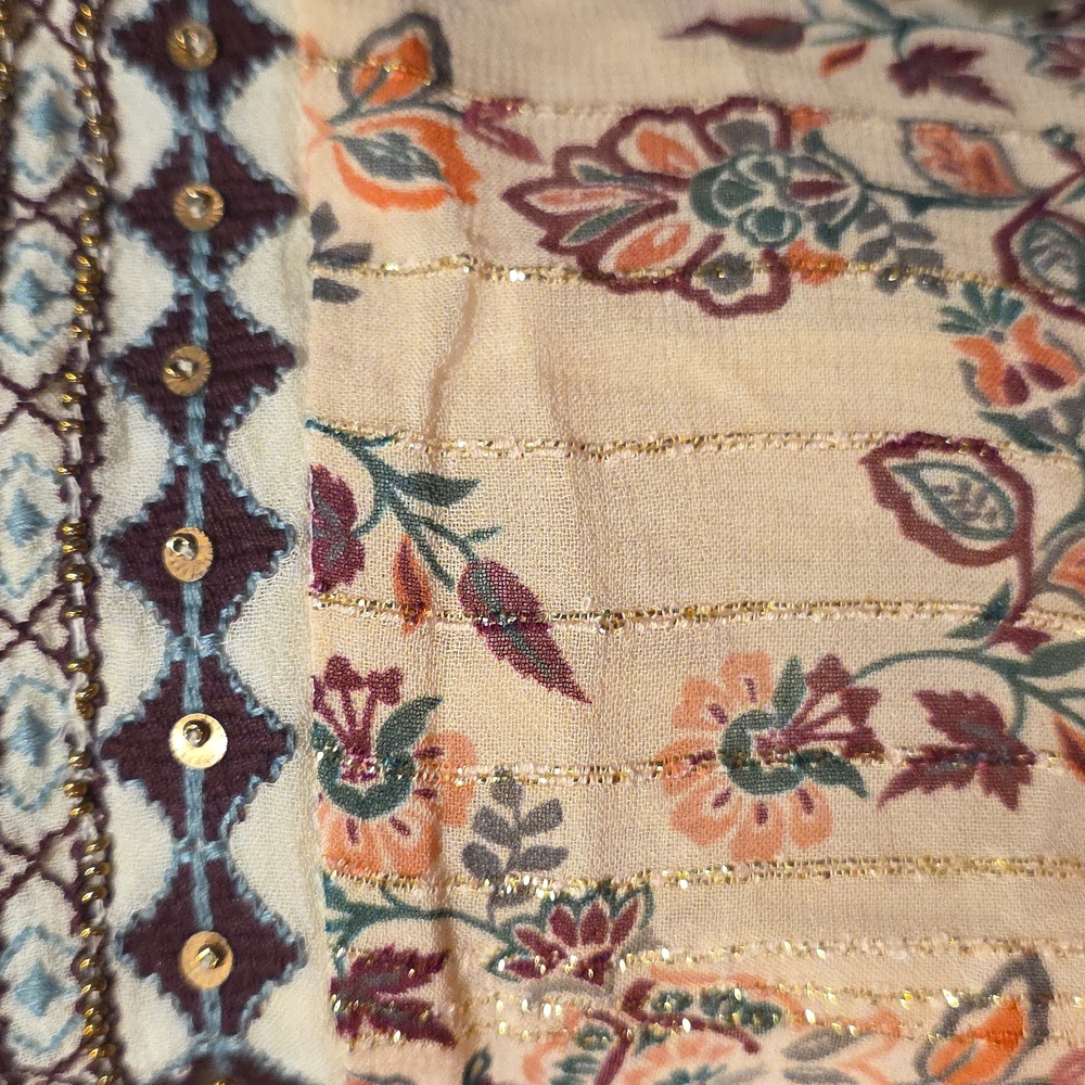 NWT NEKANE | $124 Silent Embroidered Palazzo Pants - Picture 5 of 5